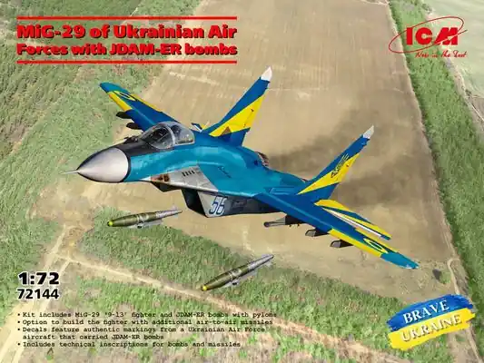 Popolare MiG-29 con bombe JDAM-ER 1/72 - ICM 72144
