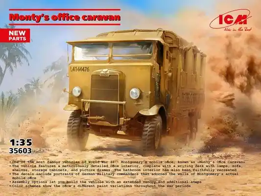 Monty‘s Office Caravan 1/35 - ICM 35603 Vendita Finale