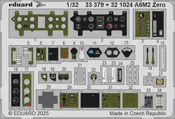 Acquista Ora A6M2 Zero Fotoincisioni 1/32 - EDUARD 33379