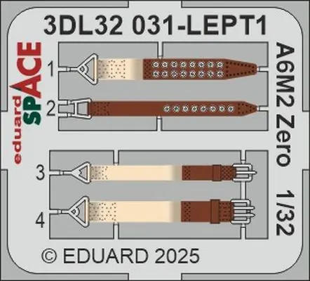 A6M2 Zero SPACE decalcomanie 3D 1/35 - EDUARD 3DL32031 Soddisfatti O Rimborsati