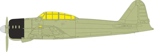 Offerta Limitata A6M2 Zero TFace foglio di mascheratura 1/35 - EDUARD JX334