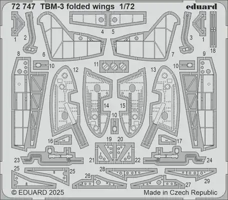 TBM-3 Ali Piegate fotoincisioni 1/72 - EDUARD 72747 Compra Oggi Stesso