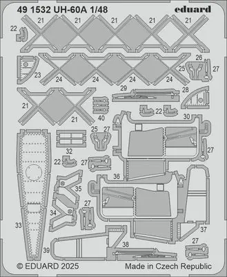 UH-60A Fotoincisioni 1/48 - EDUARD 491532 Pagamento Sicuro
