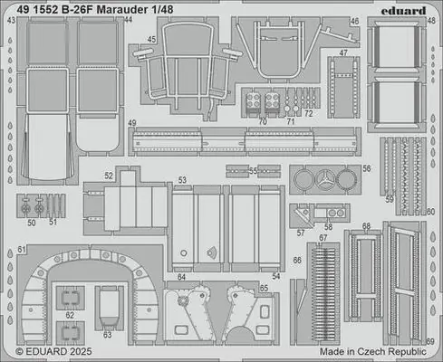 B-26F Marauder Fotoincisioni 1/48 - EDUARD 491552 Prezzo Basso