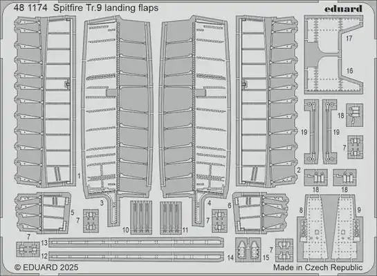 Professionale Spitfire Tr.9 Flap di atterraggio 1/48 - EDUARD 481174