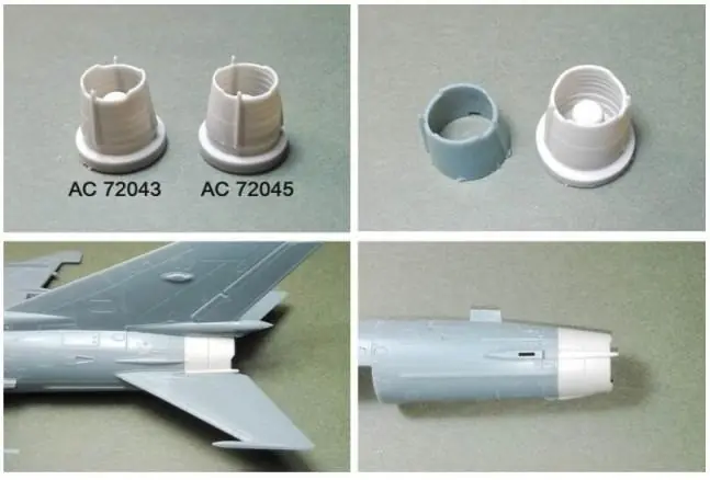 Mig-21MF correction exhaust set - Moscow production Compra Adesso