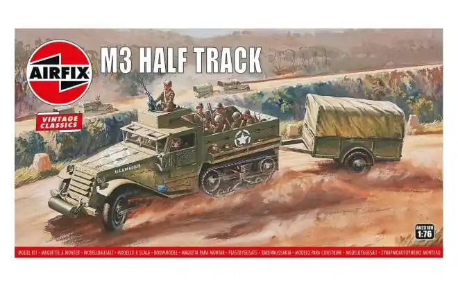 Novità AIRFIX A02318V M3 Half Track & 1 Ton Trailer
