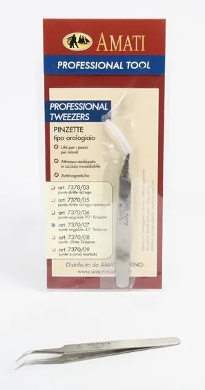 Tweezers 45°angled point Promozione