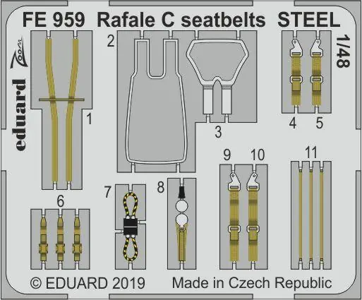 Ultima Occasione Rafale C seatbelts STEEL