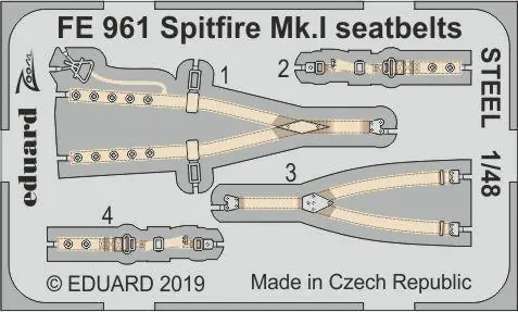 Spitfire Mk. I seatbelts STEEL Must-Have