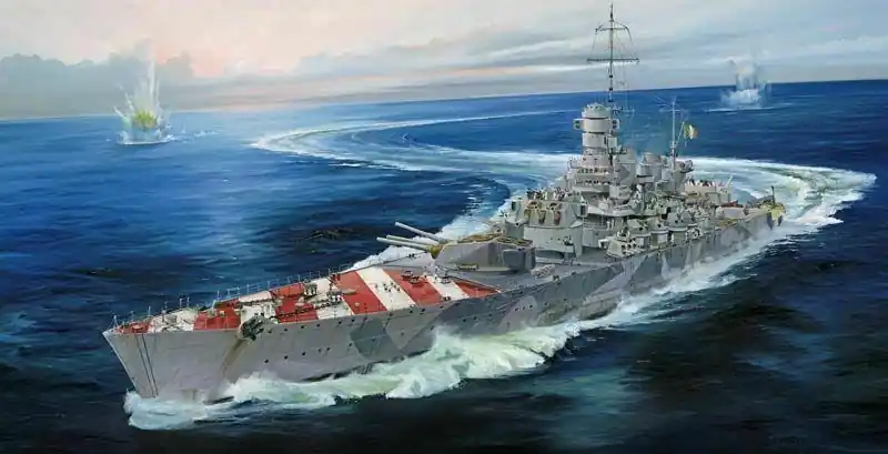 ITALIAN NAVY BATTLESHIP RN ROMA 1943 Offerta