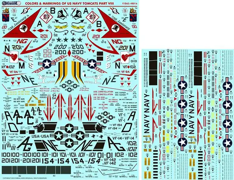 F-14 Tomcats Colors & Markings Nuova Collezione