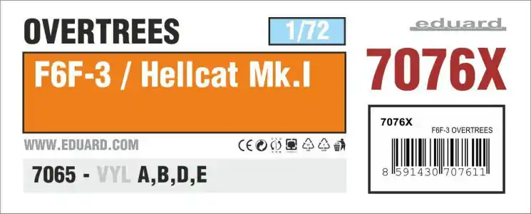 EDUARD 7076X F6F-3 OVERTREES Saldi