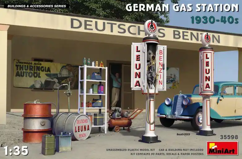 Professionale GERMAN GAS STATION 1930-40s