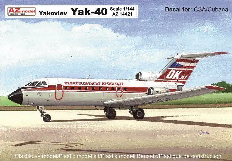 AZ MODEL AZ14421 Yak-40 Scelto Dai Clienti