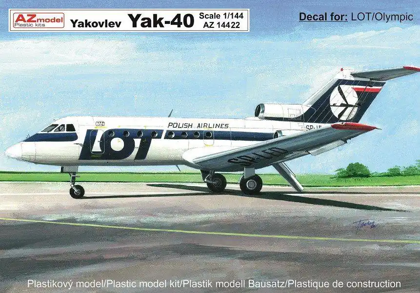 Soddisfatti O Rimborsati AZ MODEL AZ14422 Yak-40 LOT/Olympic